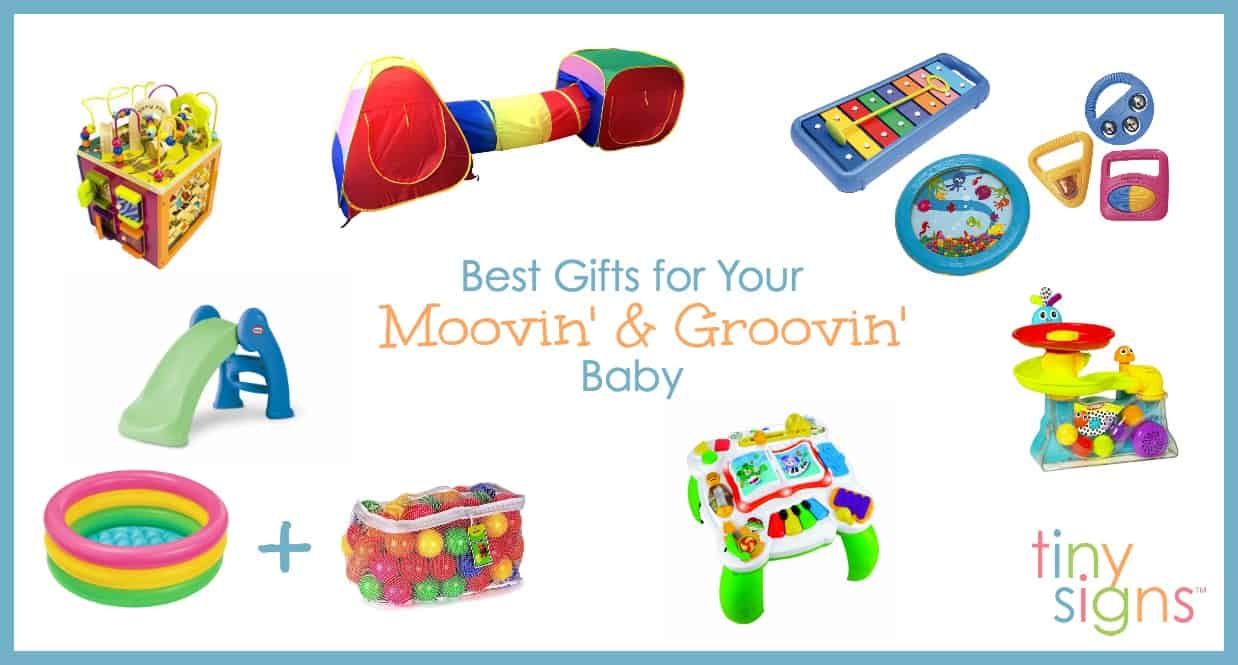 To help you with your holiday shopping, I'm sharing my absolute favorite gift ideas for busy babies. These toys will work for a wide variety of ages, but when making this list I had babies in the 8-18 month old range in mind.