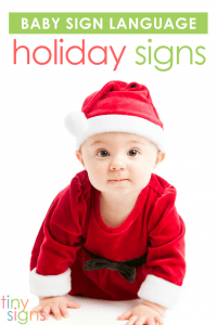 The holidays are a great time to teach your baby some fun new baby sign language! Learn how to sign CHRISTMAS, TREE, SANTA, LIGHT, REINDEER, ELF, GIFT, BELL and STAR in this free video tutorial.