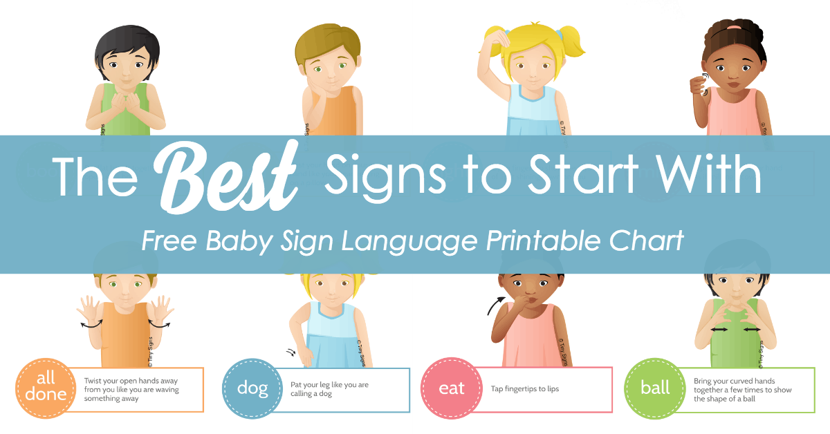 basic sign language chart