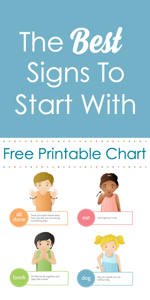 basic sign language chart